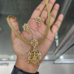 GOLD INSPIRED NECKSET MF4086 - BACK CHAIN