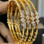GOLD REPLICA BANGLE MF5023 ONLY PAIR - 2.8