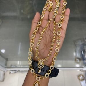 PREMIUM NECKSET HARAM COMBO 2 BACK CHAIN FREE MF5062