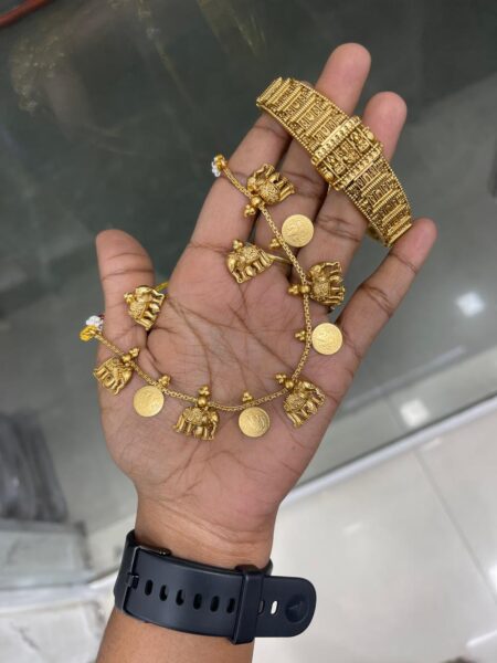 ELEPHANT NECKSET WITH KADA BANGLE MF5050