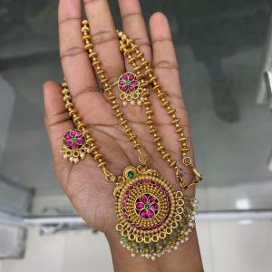 MID HARAM IN FLORAL DESIGN WITHOUT LAKSHMI MF5037