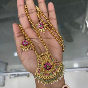 MID HARAM IN FLORAL DESIGN WITHOUT LAKSHMI MF5037