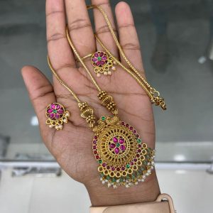 MID HARAM IN FLORAL DESIGN WITHOUT LAKSHMI MF5037