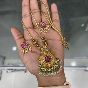 MID HARAM IN FLORAL DESIGN WITHOUT LAKSHMI MF5037