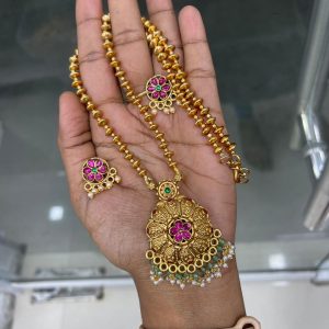 MID HARAM IN FLORAL DESIGN WITHOUT LAKSHMI MF5037