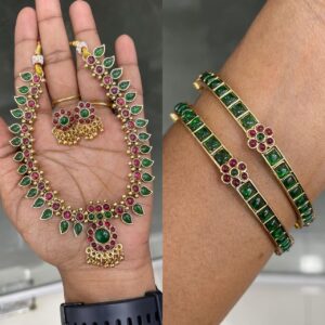 New LAUNCHING NECKSET WITH BANGLE COMBO MF5076