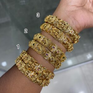 PREMIUM QUALITY SINGLE KADA GOLD REPLICA BANGLE MF5071 (SIZE KINDLY MENTION IN CUSTOMER PROVIDED NOTE)