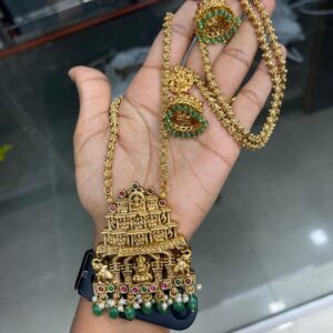 30 INCHES DOLLAR CHAIN IN ANTIQUE PENDANT MF5126
