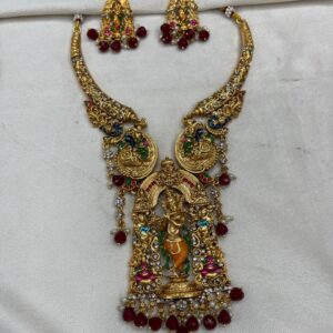 RADHA KRISHNAR NECKSET  HARAM MF5118
