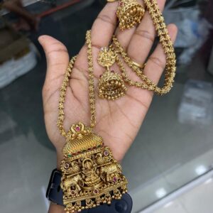 30 INCHES DOLLAR CHAIN IN ANTIQUE PENDANT MF5126