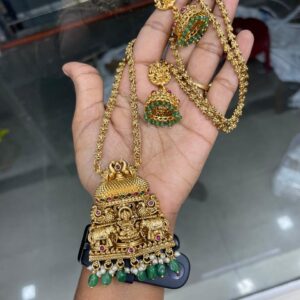 30 INCHES DOLLAR CHAIN IN ANTIQUE PENDANT MF5126