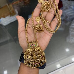30 INCHES DOLLAR CHAIN IN ANTIQUE PENDANT MF5126