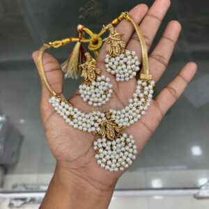 UNIQUE NECKSET MF5136 KRISHNA PEARL