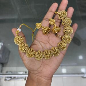 UNIQUE NECKSET MF5136 LAKSHMI WITHOUT STONE
