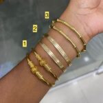 REGULAR WEAR IN ORIGINAL GOLD LOOK BANGLE MF5189 - 3