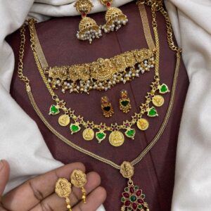 3 NECKSET WITH MATCHING EARING COMBO JUST RS.499 ONLY MF5193