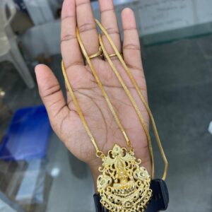 FOAMING GOLD PENDANT WITH LONG CHAIN ( DOLLAR CHAIN ) MF5161 / MF5092 / MF5184