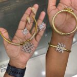 OPENABLE TYPE Kollam BRACLET+ ATTGAI+ 2 PAIR EARING + PENDANT MF5176 / MF5167