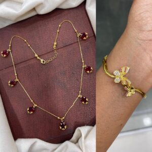 FANCY NECKSET WITH BRACELET COMBO MF5192