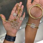 OPENABLE TYPE Kollam BRACLET+ ATTGAI+ 2 PAIR EARING + PENDANT MF5176 / MF5167