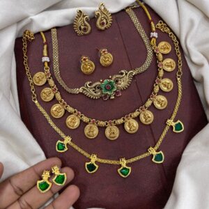 3 NECKSET WITH MATCHING EARING COMBO JUST RS.499 ONLY MF5193