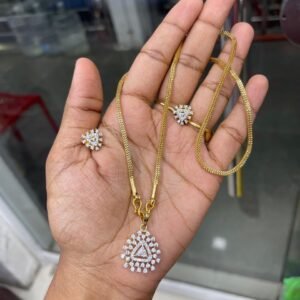 GOLD DIAMOND REPLICA NECKSET MF5245