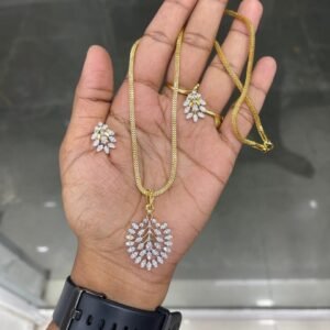 GOLD OR DIAMOND REPLICA DOLLAR CHAIN MF5214