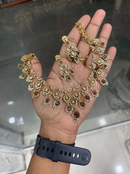 AD STONE GOLD REPLICA NECKSET MF5231