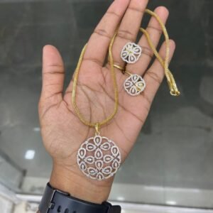 GOLD OR DIAMOND REPLICA DOLLAR CHAIN MF5214