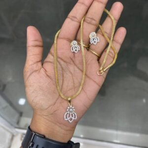 GOLD OR DIAMOND REPLICA DOLLAR CHAIN MF5214
