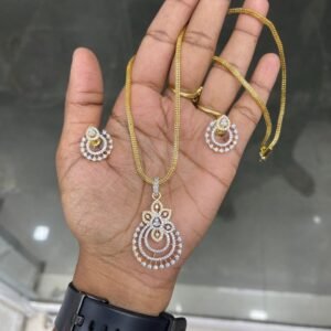 GOLD OR DIAMOND REPLICA DOLLAR CHAIN MF5214