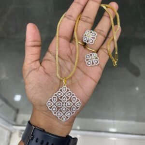 GOLD OR DIAMOND REPLICA DOLLAR CHAIN MF5214