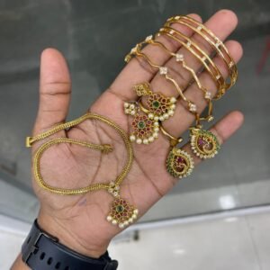 PREMIUM QUALITY COMBO MF5230 ( ANY ONE PAIR BANGLE WILL COME RANDOM)