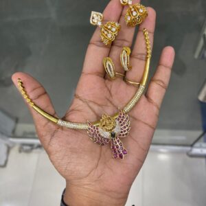 KEMP LAKSHMI PENDANT WITH HASLI COMBO MF5259