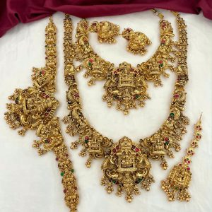 SEMI BRIDAL COLLECTION  MF5274 – 3D EMPOSSED GOLDEN HANGING