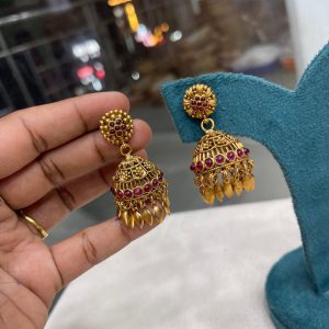 New launching EARING. MF5300 – ELAKATHALI RUBY FLOWER