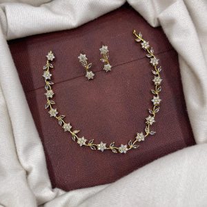 WHOLESALE RATE FOR GOLD DIAMOND REPLICA MFE006 (INV)- LEAF STAR