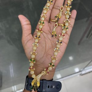 PREMIUM HARAM GOLD COPY MF5297 – Sngu MULTI STONE