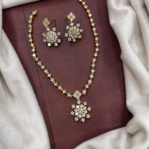 PREMIUM HARAM GOLD COPY MF5221 -DIAMOND NECKSET