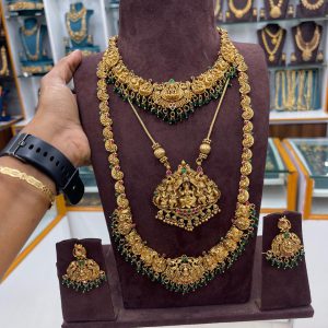 3 STEP COMBO MF5298 - LAKSHMI MAYIL GREEN HANGING