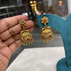 New launching EARING. MF5300 – FLOWER 3 D PEACOCK RUBY