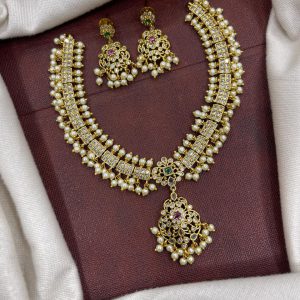 WHOLESALE RATE FOR GOLD DIAMOND REPLICA MFE006 (INV)- WHITE PEARL