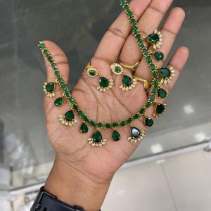 PREMIUM GOLD REPLICA SUPERB NECKSET MF5286 (INV) – DARK GREE