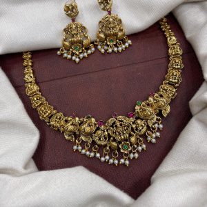 VIRAL COLLECTION NECKSET MF5251 (INV) – Dual peacock white hanging