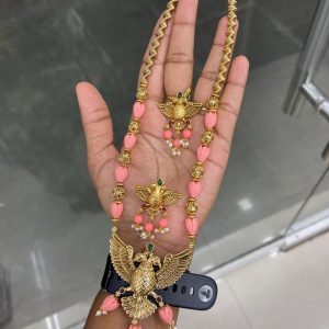 BUDGET NECKSET COLLECTION MF5296 – MID HARAM PAVAZHA MALLI