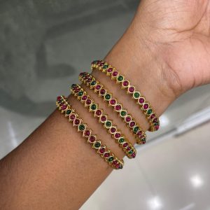 BANGLE COLLECTION MF5295 – PLAIN RUBY GREEN