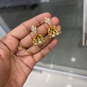 EARING COLLECTION MF5293 – WHITE STONE BIG SIZE